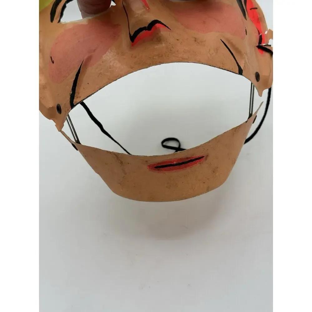 Vintage Ben Cooper Dick Tracy Moving Jaw Halloween Mask Vacuform Costume Rare